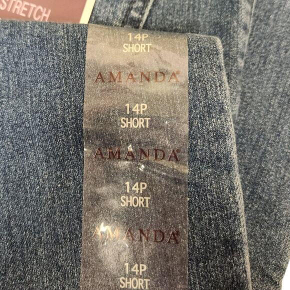 Gloria Vanderbilt Amanda Jeans 14P High Rise Straight Petite - Picture 11 of 13